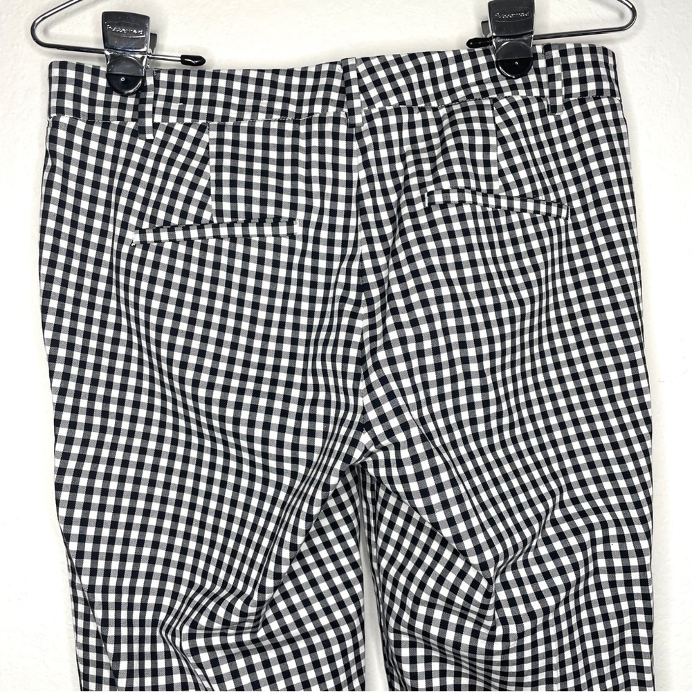 Ann Taylor The Gingham Crop Pant Black and White - Picture 5 of 9